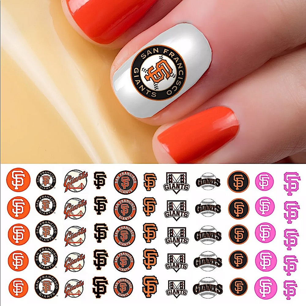 💌BO/GO$6 ⚾️ San Francisco Giants Water Transfer Nail Decals MLB Baseball